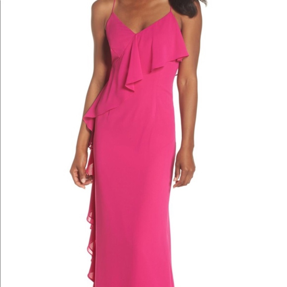 Long Ruffle Gown